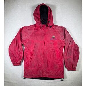 Monterey Sea Otter Hooded Fleece Jacket Mens Large Full Zip Red